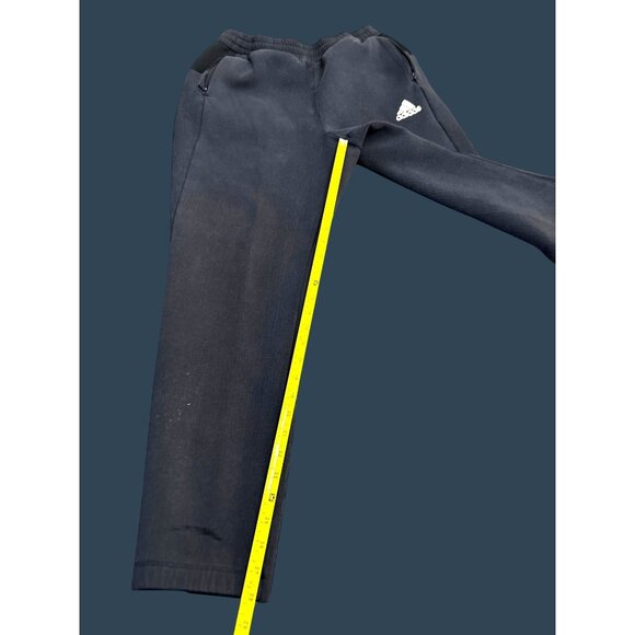 Adidas Mens Black Jogger Pants With Elastic Waistband & Side Pockets - Picture 5 of 6